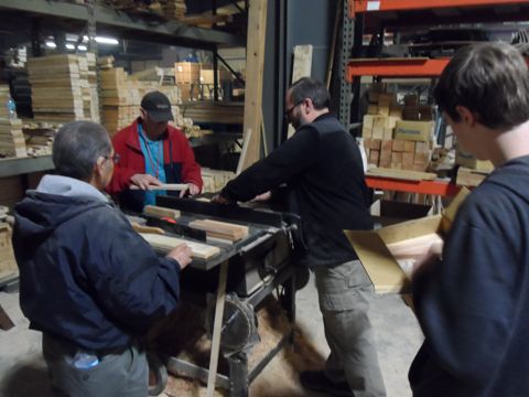 Ripping on the table saw